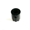 grooved knob black