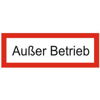 Brandmeldezentrale DIN4066 105x297mm Aufkleber