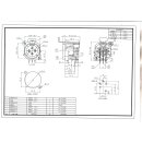 XLR female connector NC3FAAH dimensions (with Screws)